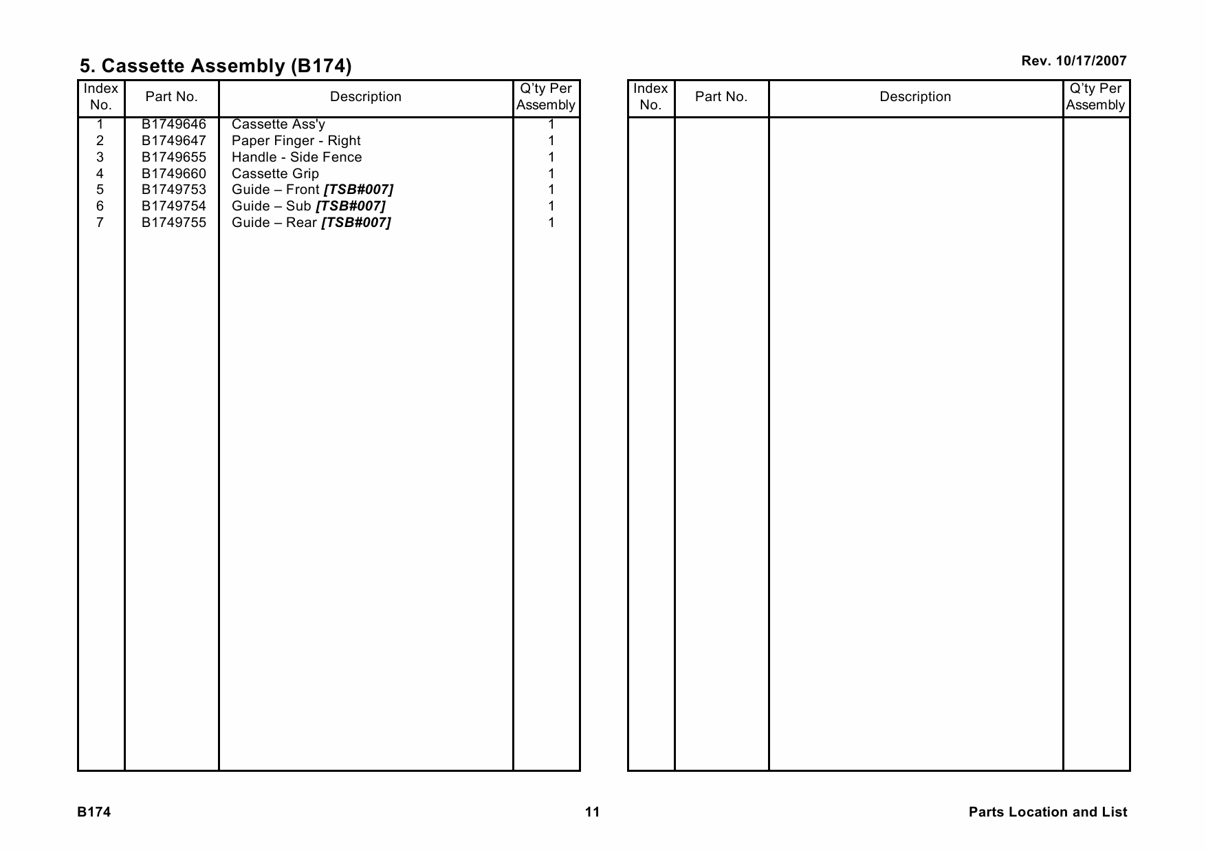 RICOH Aficio AC204 B174 Parts Catalog-2